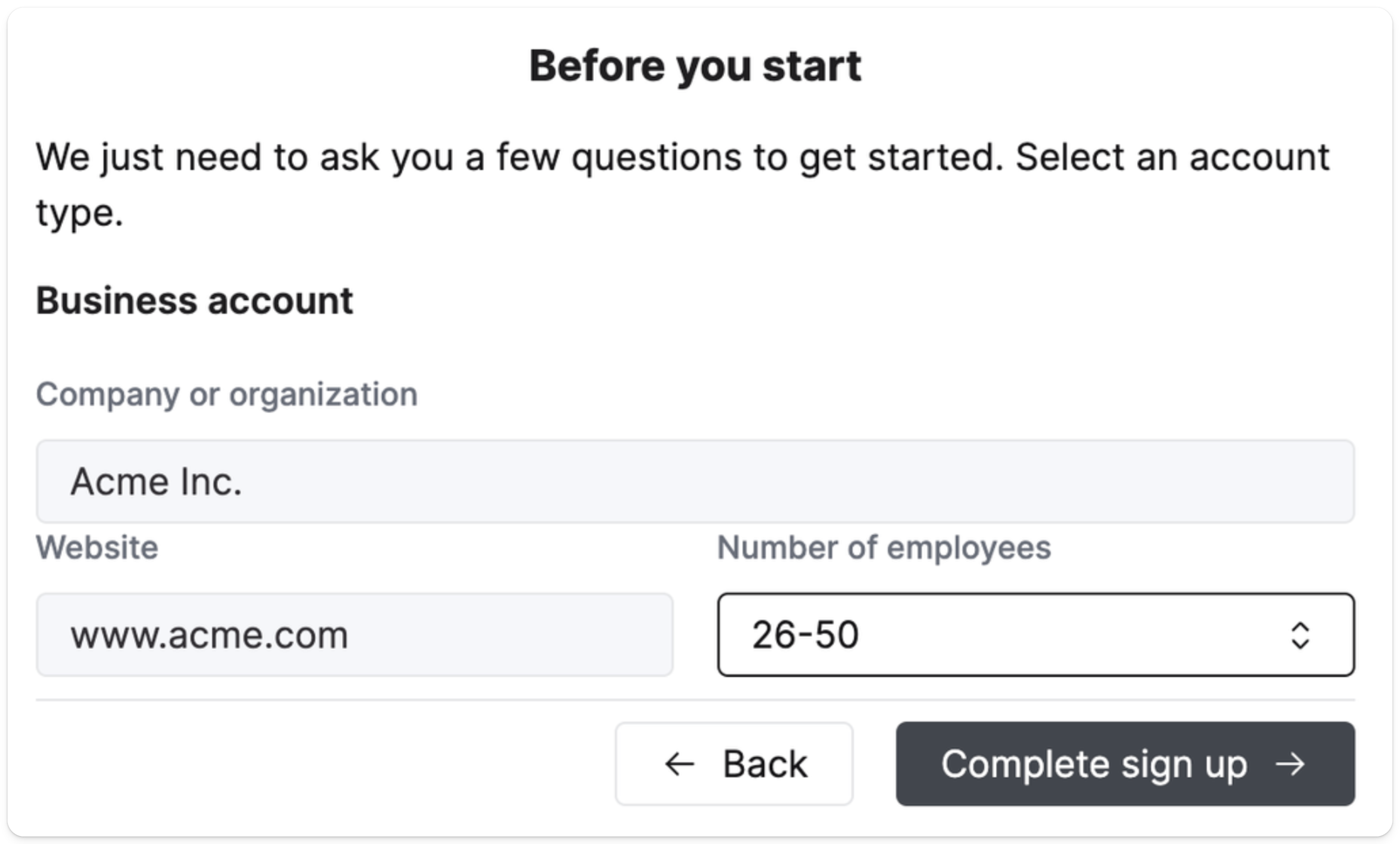 비즈니스 정보 제공